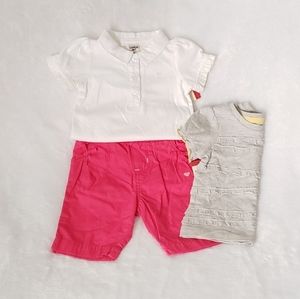 NWT Onesie w/Collar, Tee & Pull-On Pant Set